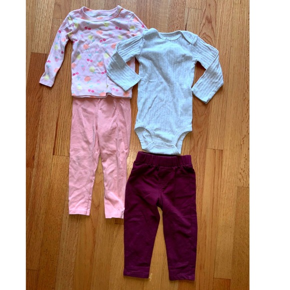 Carter's, OshKosh, Garanimals Other - Baby Girls‎ 18M Carter's OshKosh Garanimals Outfits Bundle Tops Bottoms Clothes